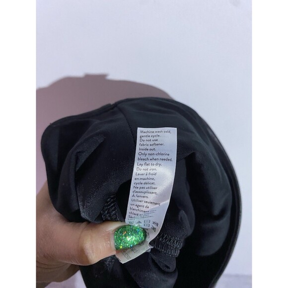 Spanx Leggings XL Black Faux Leather Slimming Tummy Control Compression Mobwife - Picture 6 of 10